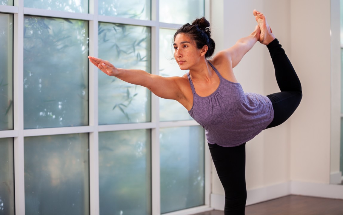 Flowing to Natarajasana